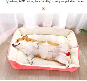 Cómoda Cama para Mascotas con Cojín Suave, Estilo Hueso, Plegable, Antideslizante, Resistente a Mordidas, Cama de Felpa para Perros - Product Image 4