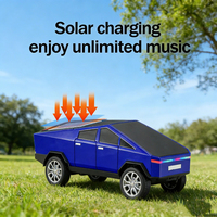 Alecter Solar Ultra-Cool Speaker Solar Bentuk Truk Bluetooth 5.0/TWS/FM/USB 2000mAh ABS+Silikon 850g Musik Portabel Luar Ruangan