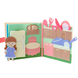 Libro Sensoriale in Feltro Montessori per Bambini di <span class=keywords><strong>1</strong></span> <span class=keywords><strong>Anno</strong></span>, Giocattolo Educativo Unisex, <span class=keywords><strong>Regalo</strong></span> Colorato Personalizzabile - Product Image 2