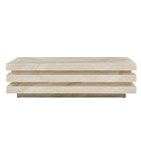 Meilleure table basse moderne en marbre naturel, meubles de salon, facile à nettoyer