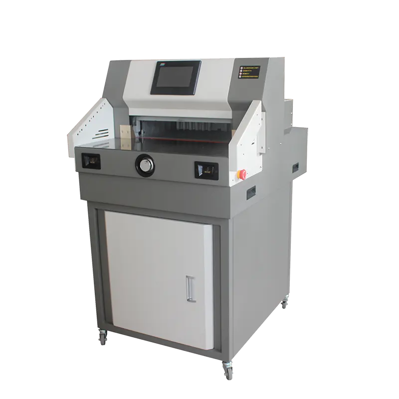 เครื่องตัดกระดาษด้วยโปรแกรม CNC 490มม. เครื่องตัดกระดาษด้วยไฟฟ้า A4 A3กิโยติน