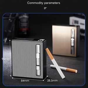 Wholesale Rechargeable Double Arc <b>Lighter</b> Waterproof Plastic Portable High Capacity 20 Pcs Cigarette Case Cigar <b>Lighter</b> - Product Image 4