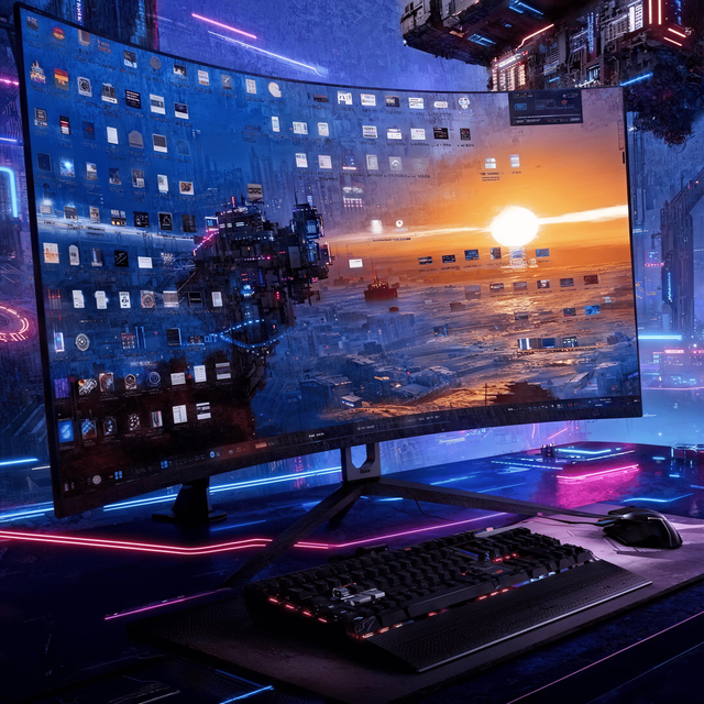 Innovative 27-inch Curved Gaming Monitor 2K 165Hz 240Hz FreeSync with USB Interface LED Backlight