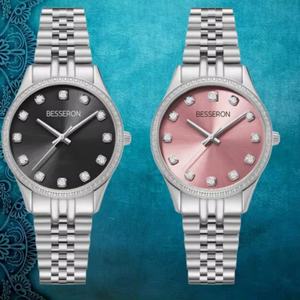 Reloj de Pulsera Besseron 2025 Deportivo de Cuarzo con Diamantes de Moda, Diseño de Esfera Especial Personalizado, Elegante Reloj de Acero Inoxidable para Mujer, Regalo Empresarial - Product Image 2