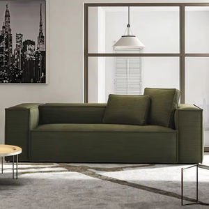 Low Price Reclining Square Fluffy Fabric Sectional Modular Furniture Set In-Box Vacuum Compressible <strong>Sofa</strong> Bed for Hotel Villa Use - Product Image 2