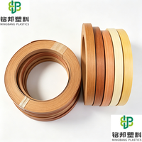 Bande de chantournage PVC personnalisée populaire, bonne résistance, résistante à l'eau, plusieurs choix de couleurs pour la production de meubles en bois