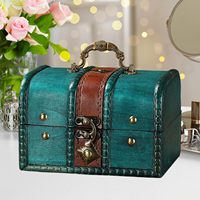 Elegante Antike Holz-Aufbewahrungsbox mit Schloss - Umweltfreundlich und als Geschenk für Vatertag & Weihnachten Geeignet
