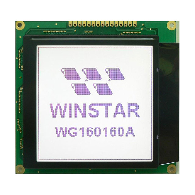160x160 LCD Graphic Display WG160160A Operating Temperature -20°C+70°C 3.38 Inch Industrial Instrument