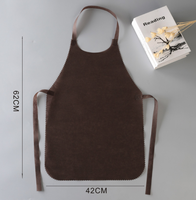 Tablier à bavette non tissé jetable bon marché avec logo personnalisé imprimé