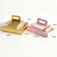 Boîte à gâteau multi-couches personnalisable avec logo, carrée/rectangulaire, pour emporter, pour fromage, mousse, chocolat, pâtisserie, boulangerie