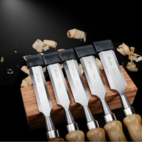 Ciseaux à bois en acier spécial, ensemble complet d'outils à manche en bois pour charpentiers, ciseaux plats à biseau, ciseaux à dents, Chine