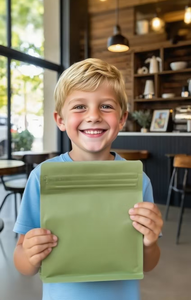 Customized Eco Friendly Custom Printed logo Zipper Aluminum Foil Empty Flat Bottom Pouch Coffee <strong>Bags</strong> With Rope Handle - Product Image 2