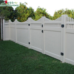 Prix abordable 6'Hx8'W Clôture de jardin en métal blanc Serres Panneaux de clôture avec insert en aluminium - Product Image 1