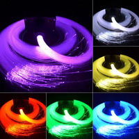 Lumière de ciel étoilé pour voiture Auto Home Fiber Optic Lights Atmosphere Lamp Music Control Plafonnier RGB 12W 8 Colors Car Styling DIY