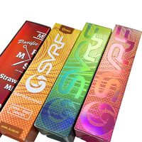 Kit de tubes de baume à lèvres de stratification mate imprimés personnalisés Boîte d'emballage Boîtes en papier holographique à paillettes cosmétiques pour crème pour les lèvres et les yeux