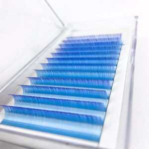 नई इंद्रधनुष रंग बरौनी विस्तार 28mm मिश्रण रंग चलाओ 0.03 कश्मीरी व्यक्तिगत बरौनी विस्तार रंगीन <span class=keywords><strong>Eyelashes</strong></span> थोक - Product Image 4