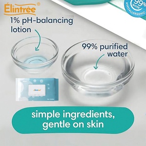 Lenços Umedecidos Personalizados Elintree Sem Plástico Originais para Bebês Biodegradáveis - Product Image 5