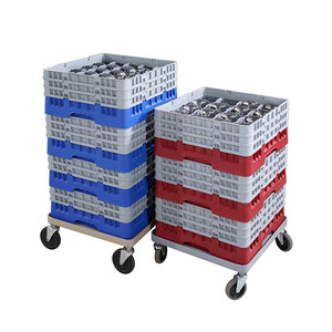 Giá Để Đĩa Nhà Hàng Thương Mại Giá Để Cốc Bằng Thủy Tinh Dolly Giá Để Máy Rửa Chén - Product Image 2