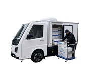 Micro-voiture électrique de fret à basse vitesse pour la logistique du dernier kilomètre, mini-fourgonnette électrique homologuée aux normes européennes