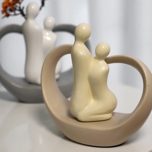 Moderno <span class=keywords><strong>design</strong></span> creativo ornamenti di ceramica porcellana casa decorazione di cerimonia nuziale accessorio per il regalo - Product Image 3
