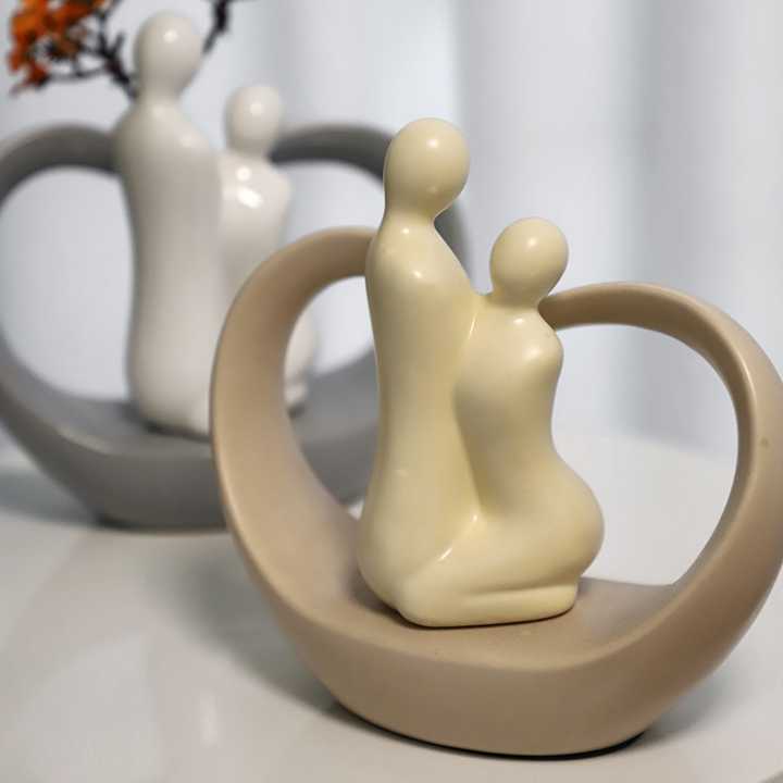 Modern Creative Design Ceramic Ornaments Porcelain Home Wedding Decoration Accessory for Gift