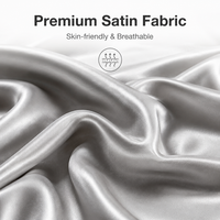 Taie d'oreiller en satin 100% polyester, douce, disponible en plusieurs couleurs
