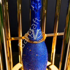 Aangepaste Led Gold <span class=keywords><strong>Birdcage</strong></span> Display <span class=keywords><strong>Stand</strong></span> Galvaniseren Metaal Materiaal Voor Wijnflessen Ktvs Lounges Nachtclubs En Feesten - Product Image 2