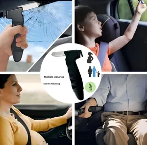 Manija Multifuncional para Automóvil, Asistencia para Personas Mayores, Bastón, Manija de Apoyo para Puerta de Automóvil, Martillo de Seguridad para Automóvil, Rompeventanas - Product Image 3