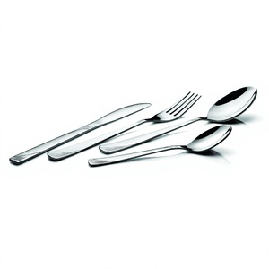 ชุดช้อนส้อมสแตนเลส 4 ชิ้น ดีไซน์ Toledo สีเงิน ช้อน ส้อม มีด และช้อนเด็ก ราคาขายส่ง - Product Image 1