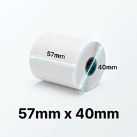 Rouleau de papier thermique fiable 57 mm x 40 mm, papier POS longue durée pour banques, guichets automatiques et finance