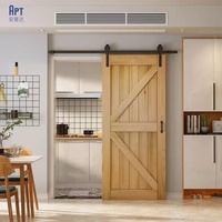 Porte coulissante murale intérieure dissimulée, style grange, en MDF, sur mesure, vente en gros d'usine, pour appartement