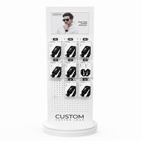 Planta 360 °   Soportes para Relojes Telefónicos con Logotipo Personalizado, Accesorios Móviles de Acrílico con Ganchos, Cables de Carga, Venta en Tienda