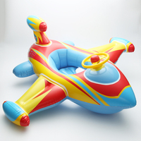 Pvc de Bande Dessinée D'eau Flottant Piscine Jouet Gonflable Avion Flottant Piscine Pour Enfants