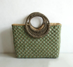 Sac De Plage Ý Tưởng Sản Phẩm Mới Ví Nữ Tay Cầm Tròn Phối Màu Sức Chứa Lớn Thời Trang Thanh Lịch Mùa Hè Túi Xách Tay Ống Hút <span class=keywords><strong>B</strong></span> - Product Image 6