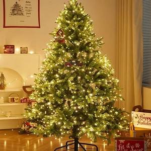 Luces de noche LED de hadas de estrellas con control remoto Luces de cielo de estrellas decorativas de Navidad de estilo moderno con cadena de alambre de cobre verde - Product Image 3