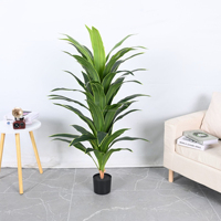 Bonsaï artificiel en bois brésilien, plante verte décorative sur pied, pot de fleurs pour intérieur, aménagement paysager de fenêtre, décoration de maison