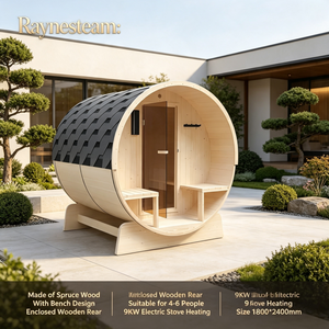 Sauna extérieur en bois de cèdre/huileau canadien au design tendance avec fenêtre panoramique - Product Image 6