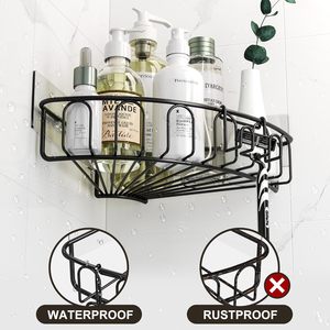 Giá lưu trữ kim loại có thể tháo rời miễn phí Giá đỡ góc đơn giản cho nhà bếp phòng tắm nhà để xe hoặc dụng cụ lưu trữ gia vị - Product Image 4