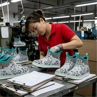 Bottes de pluie courtes imperméables JORLIN personnalisées OEM en néoprène 4 mm CR à imprimé léopard avec semelle antidérapante