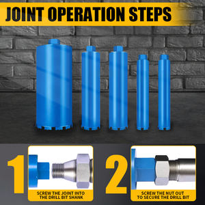 ชุดดอกสว่านแกนเพชรแบบเปียกชุดดอกสว่านแกนหลักแบบเกลียวอาร์เบอร์เจาะแกนน้ำสำหรับอิฐก่ออิฐคอนกรีตแข็ง - Product Image 4