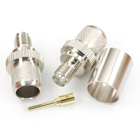 Conector Coaxial RF SMA Macho para Cable RG8 LMR400 50-7 7DFB, Antena