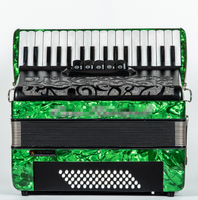 OEM Professional 34/37/41 Keys 60/80/96/120 Bass Accordion Instrument YD08 Celluloid Accordion with Metal Cover Plate