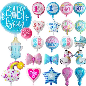 Kunden spezifische Globos liefert Geschlecht enthüllen Babyfolien-Mylar-Luftballons für Babyparty-Party dekoration