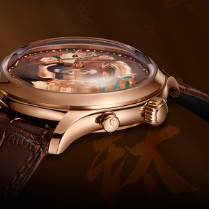 Orologio Meccanico da Uomo alla Moda Lucky Harvey Serie <span class=keywords><strong>Master</strong></span> Craft Edizione Limitata Anno del Cavallo con Figurina Animata ZLS502 - Product Image 2