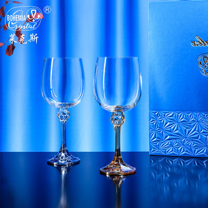 Juliet Style Red Wine Glass Gift Box 340ml Lead Free Crystal European Design For Wedding Adults Set - Product Image 4