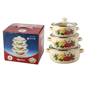 8PCS Alu Mini Belly Shape Stock Pot Set in Yellow Color - China Cookware  Set and Cookware price