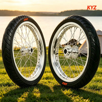 Ensemble de roues Surron Supermoto 17 pouces en alliage chromé CNC avant et arrière pour moto électrique tout-terrain Light Bee X LBX Talaria MX4, vente en gros