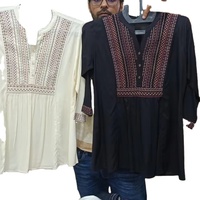 Kurta décontracté pour femmes de la meilleure qualité, manches longues, col rond, design court, pour le printemps et l'été, vente en gros