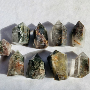 Cristal Curativo <span class=keywords><strong>de</strong></span> Cuarzo Fantasma Verde Natural al por Mayor, Torre <span class=keywords><strong>de</strong></span> Cuarzo Asylum para Jardín - Product Image 6