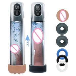 Bomba Eléctrica para Pene, Juguete Sexual para Hombres <span class=keywords><strong>2</strong></span> en 1, Bomba de Vacío, <span class=keywords><strong>Masturbador</strong></span> Masculino Automático a Prueba de Agua con Mini Anillo para Pene - Product Image 5